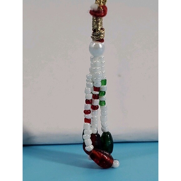 Statment Necklace And Earring Set Boho Ethnic Fairy Beaded Flower India - Picture 10 of 12